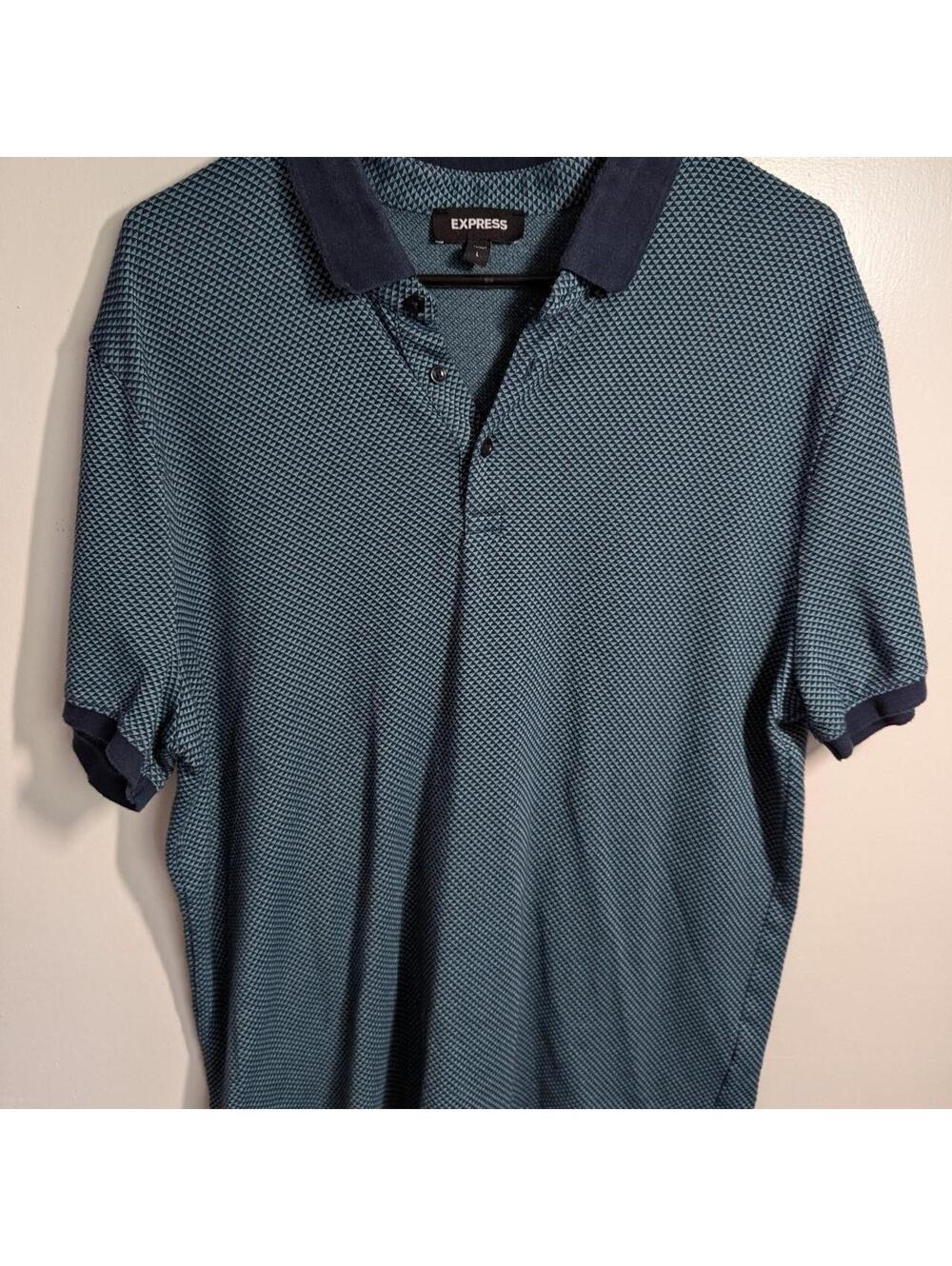 Express Geometric Print Polo